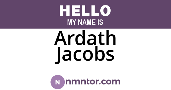Ardath Jacobs
