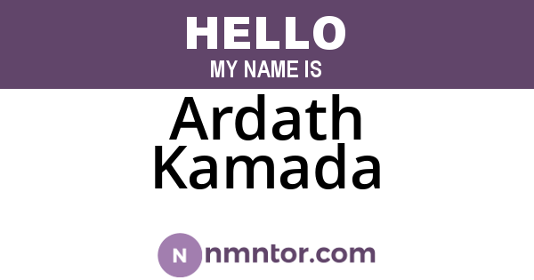 Ardath Kamada