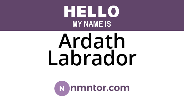 Ardath Labrador