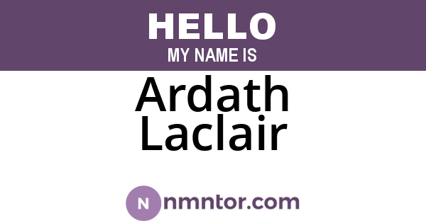 Ardath Laclair