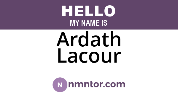 Ardath Lacour