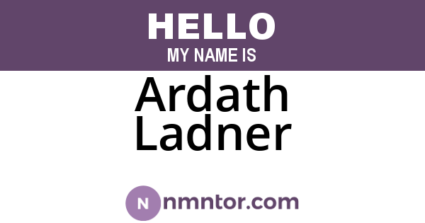 Ardath Ladner