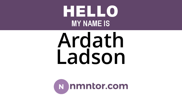 Ardath Ladson