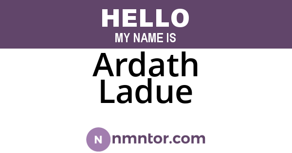 Ardath Ladue