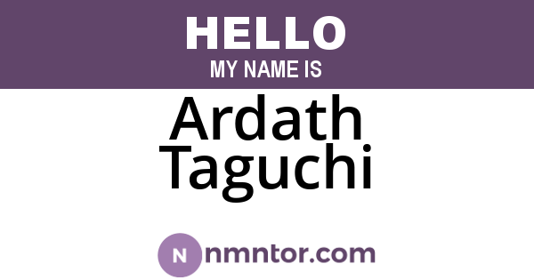 Ardath Taguchi