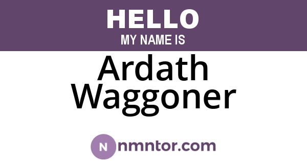 Ardath Waggoner
