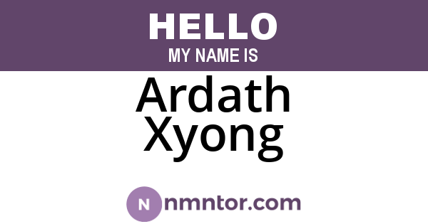Ardath Xyong