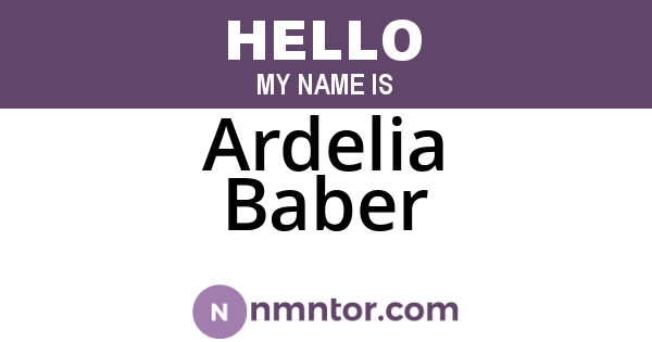 Ardelia Baber