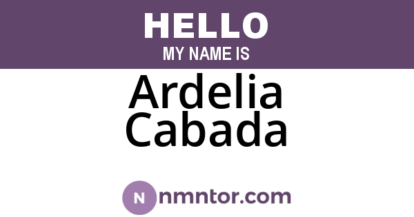 Ardelia Cabada