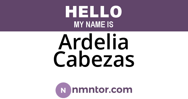 Ardelia Cabezas