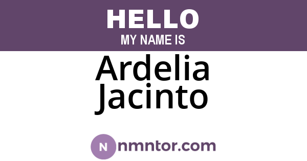 Ardelia Jacinto