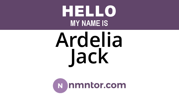 Ardelia Jack