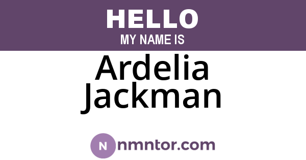 Ardelia Jackman