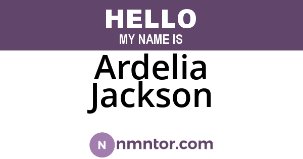 Ardelia Jackson