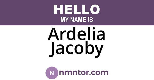 Ardelia Jacoby