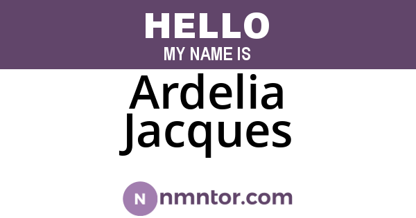 Ardelia Jacques