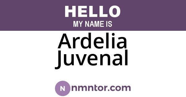 Ardelia Juvenal
