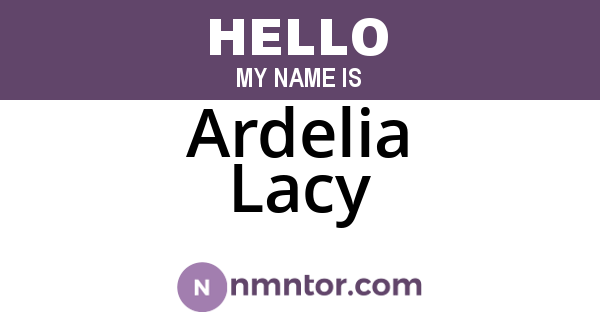 Ardelia Lacy