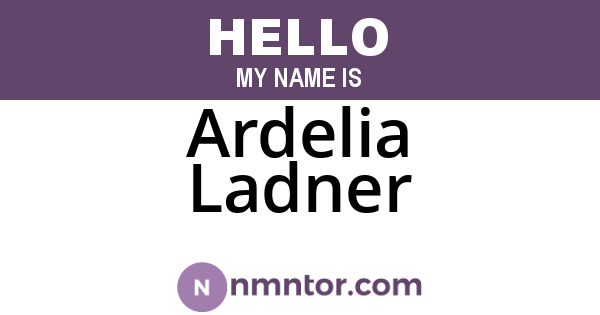 Ardelia Ladner