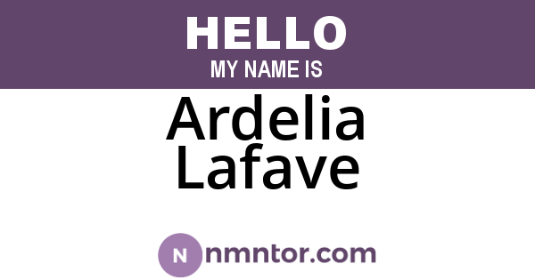 Ardelia Lafave