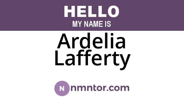 Ardelia Lafferty