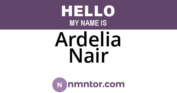 Ardelia Nair
