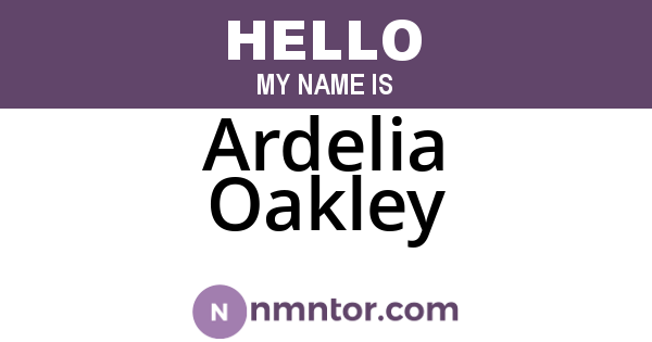 Ardelia Oakley