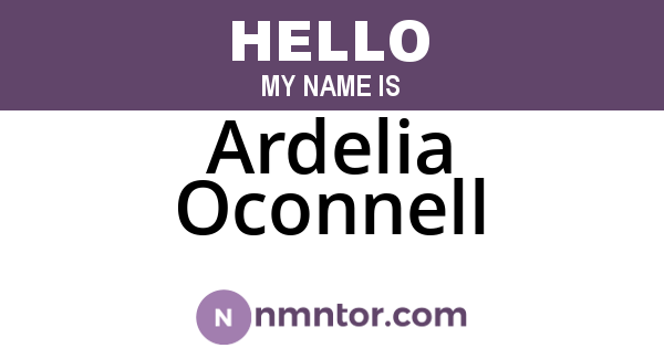 Ardelia Oconnell