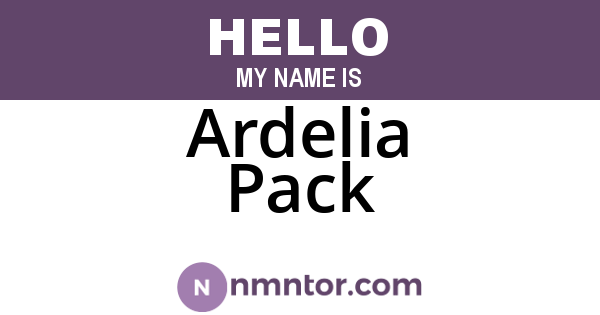 Ardelia Pack