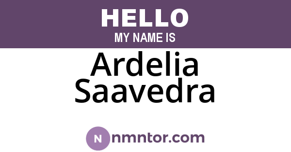 Ardelia Saavedra