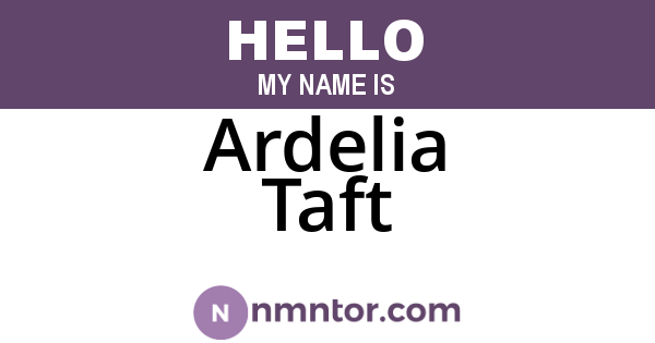 Ardelia Taft