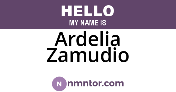 Ardelia Zamudio