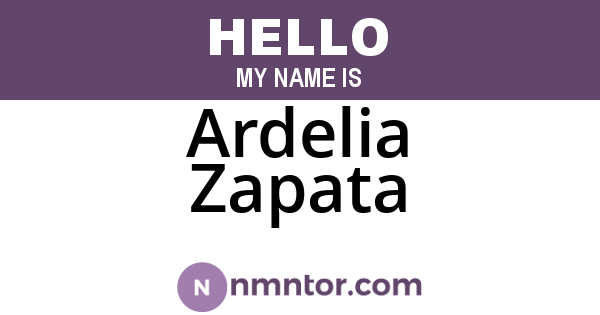 Ardelia Zapata