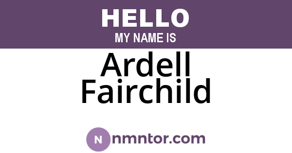 Ardell Fairchild