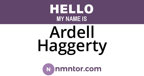 Ardell Haggerty