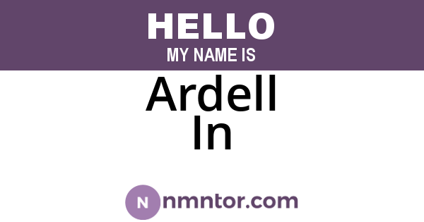 Ardell In