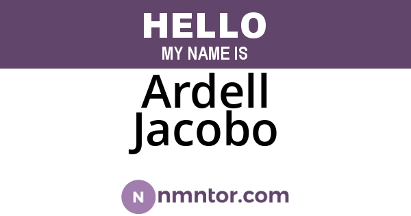Ardell Jacobo