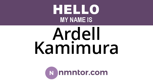 Ardell Kamimura