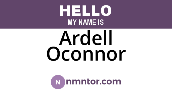 Ardell Oconnor