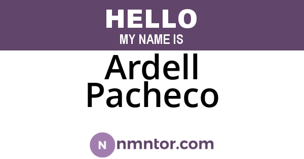 Ardell Pacheco