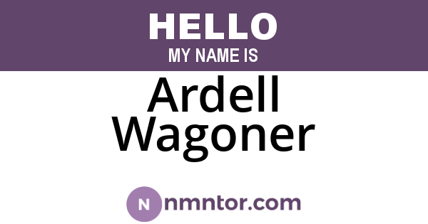 Ardell Wagoner