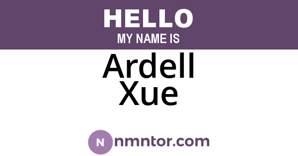 Ardell Xue