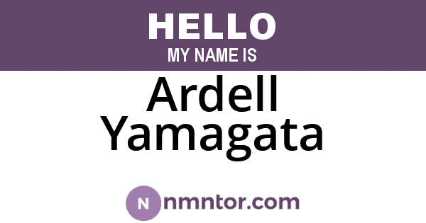 Ardell Yamagata