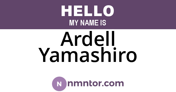 Ardell Yamashiro