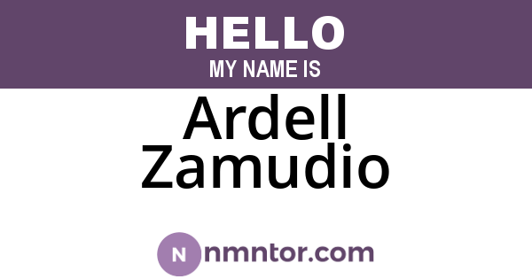Ardell Zamudio