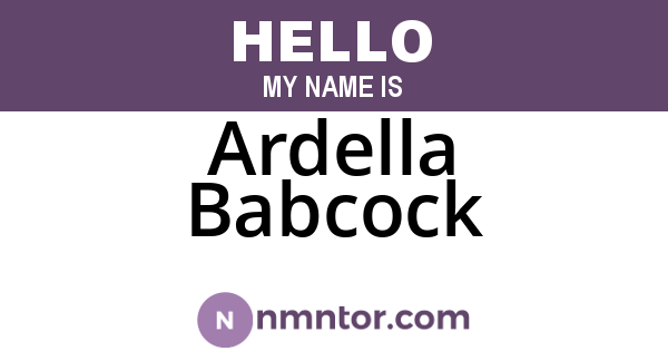 Ardella Babcock