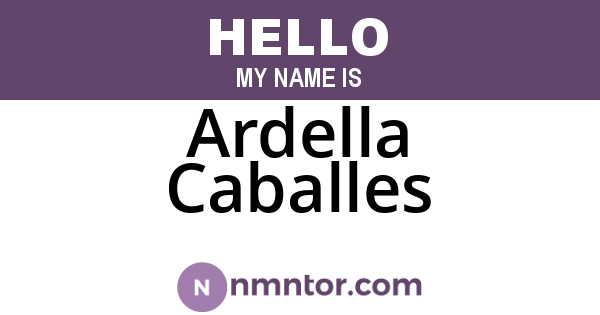 Ardella Caballes