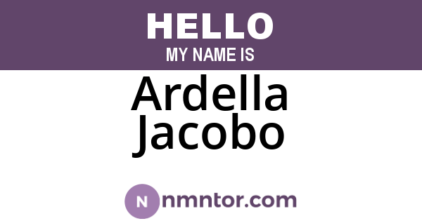 Ardella Jacobo