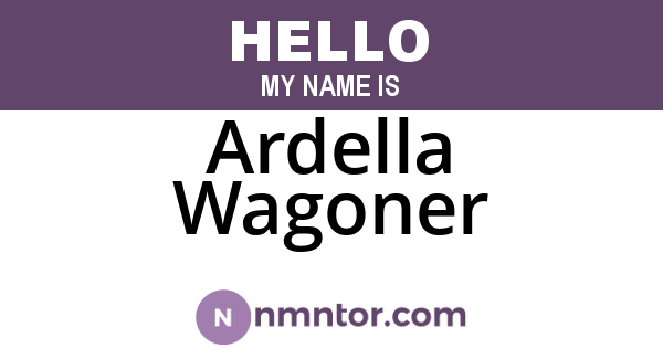 Ardella Wagoner
