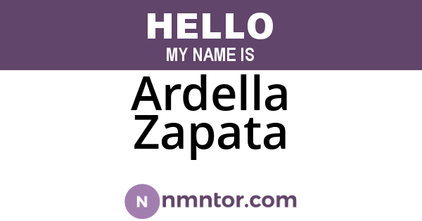 Ardella Zapata
